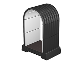 Black ribbed underground Hercules Structure 5’ Tunnel Module