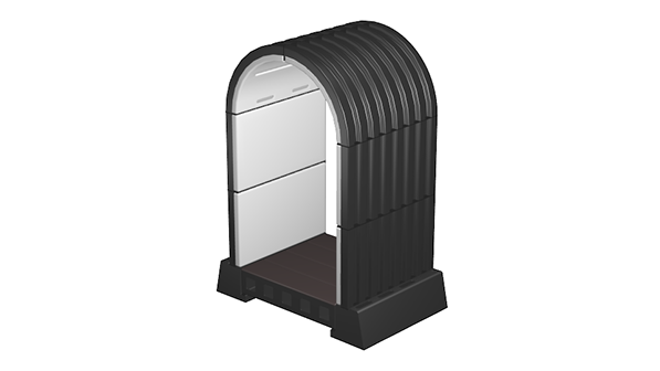 Underground 5’ Tunnel Black ribbed underground Hercules Structure 5’ Tunnel Module